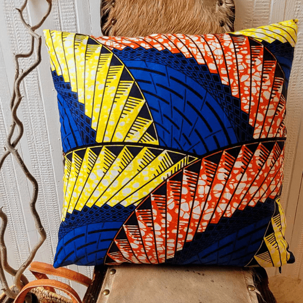 Wax fabric cushion