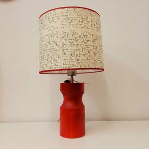 lampshade handwritten letters and stamps