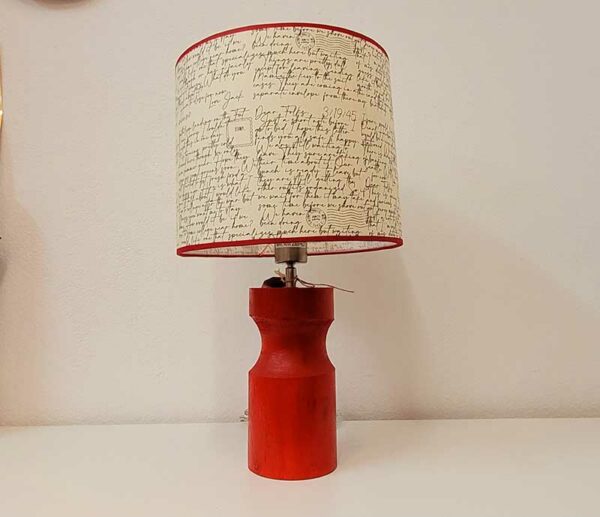 lampshade handwritten letters and stamps