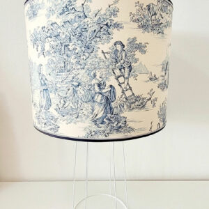 lampshade with French Toile de Jouy