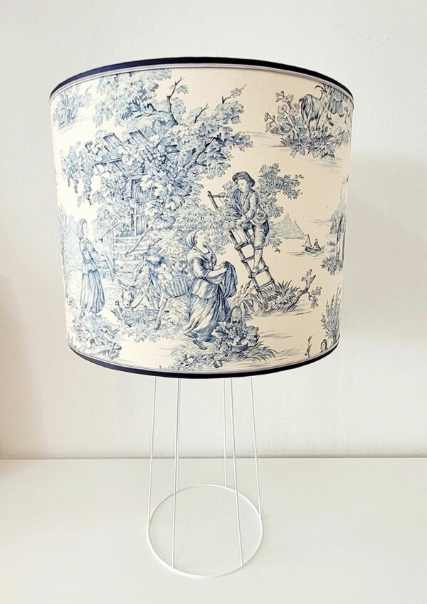 lampshade with French Toile de Jouy