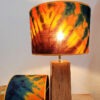 lampshade made from beautiful African fabric